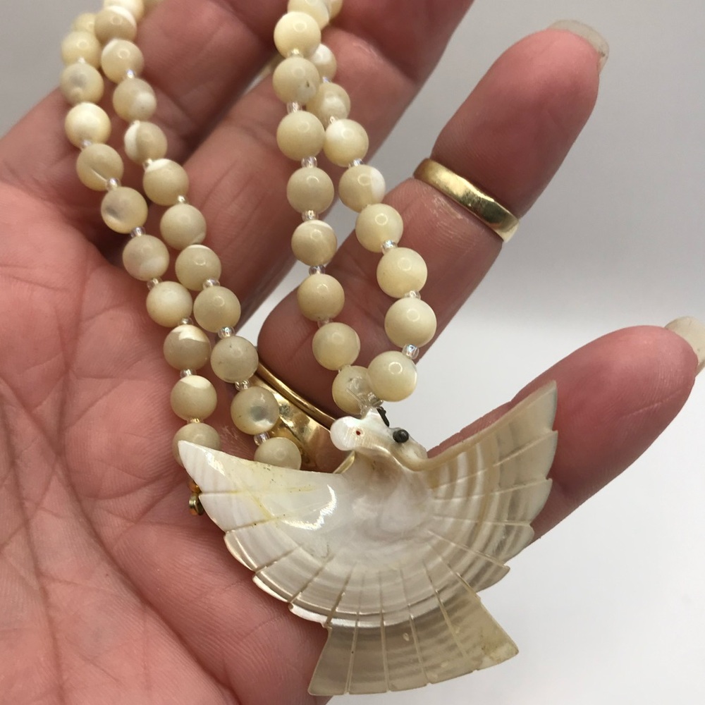 2 Carved MOP Necklaces - Picture 6 of 10